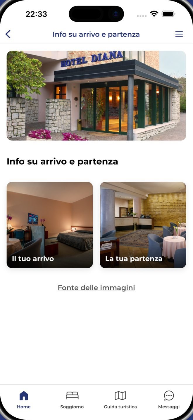 Informazioni su arrivo e partenza