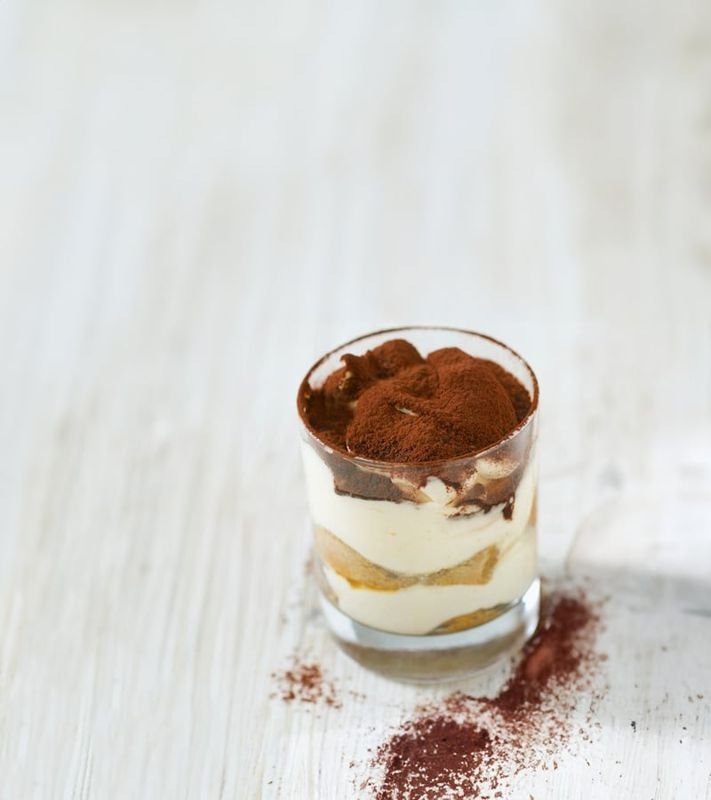 Tiramisù servito nel bicchiere